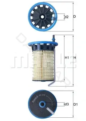 Топливный фильтр KNECHT/MAHLE KX515