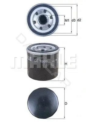 Масляный фильтр KNECHT/MAHLE OC1566
