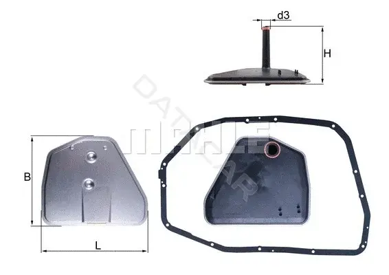 Масляный фильтр KNECHT/MAHLE HX164D1