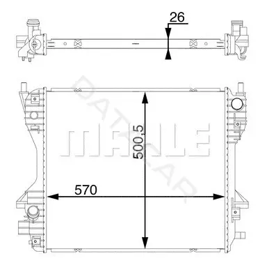 Радиатор охлаждения KNECHT/MAHLE CR1363000S