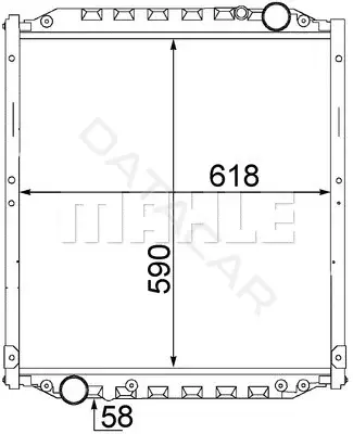 Радиатор охлаждения KNECHT/MAHLE CR1552000S