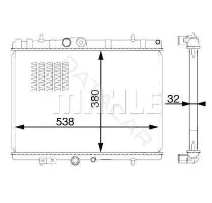 Радиатор охлаждения KNECHT/MAHLE CR1600000S