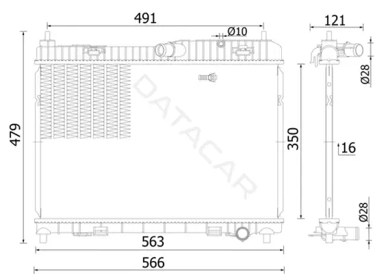 Радиатор охлаждения KNECHT/MAHLE CR2427000S