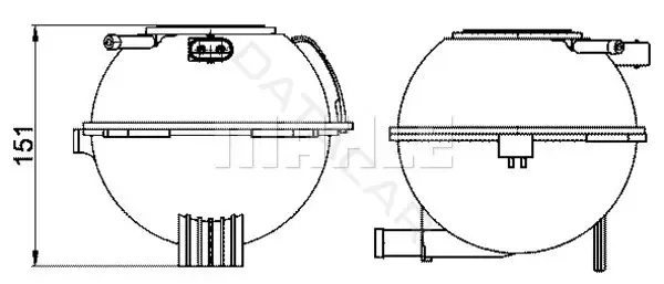 Расширительный бачок KNECHT/MAHLE CRT22000S