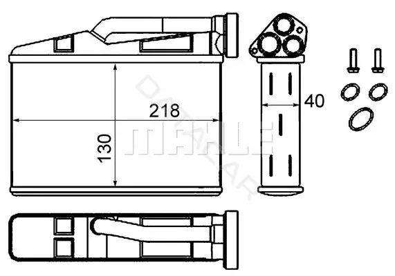 Радиатор печки KNECHT/MAHLE AH240000S