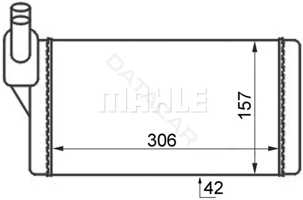 Радиатор печки KNECHT/MAHLE AH47000S