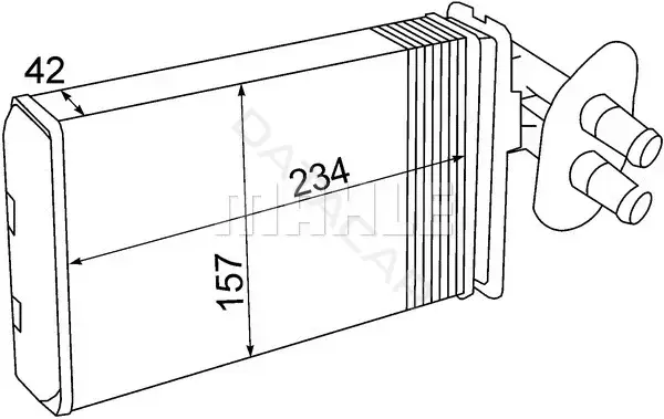 Радиатор печки KNECHT/MAHLE AH69000S