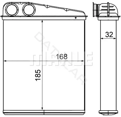 Радиатор печки KNECHT/MAHLE AH8000S