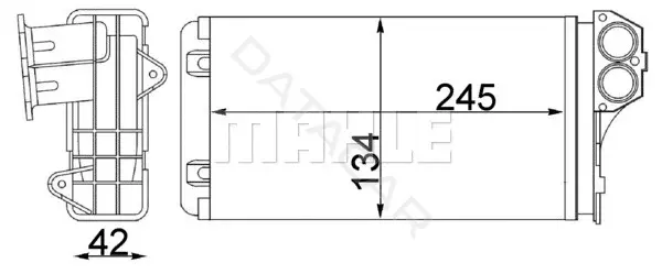 Радиатор печки KNECHT/MAHLE AH88000S