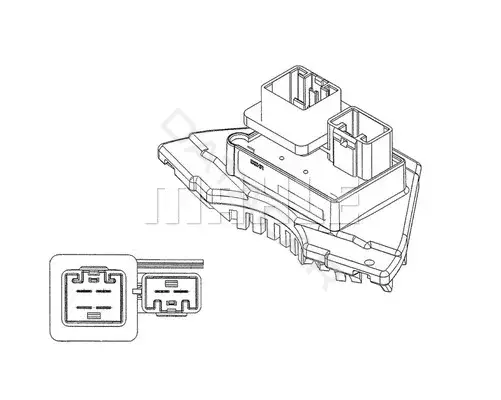 Резистор печки KNECHT/MAHLE ABR35000P