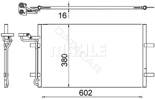 Радиатор кондиционера KNECHT/MAHLE AC725000S