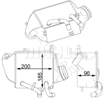Интеркулер KNECHT/MAHLE CI156000P