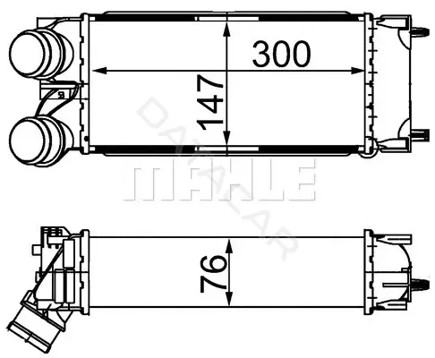 Интеркулер KNECHT/MAHLE CI367000S