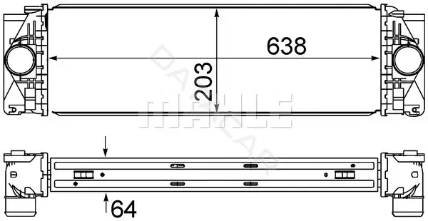 Интеркулер KNECHT/MAHLE CI369000S