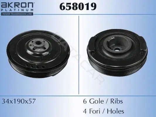 Шкив коленвала MALO 658019