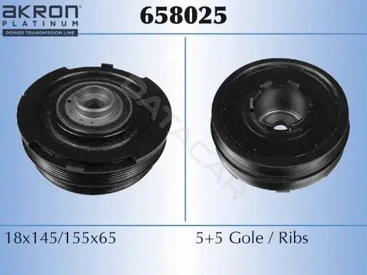 Шкив коленвала MALO 658025