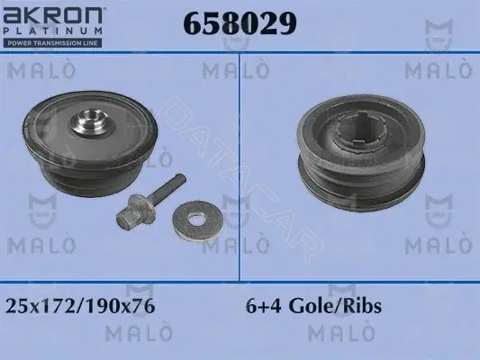 Шкив коленвала MALO 658029