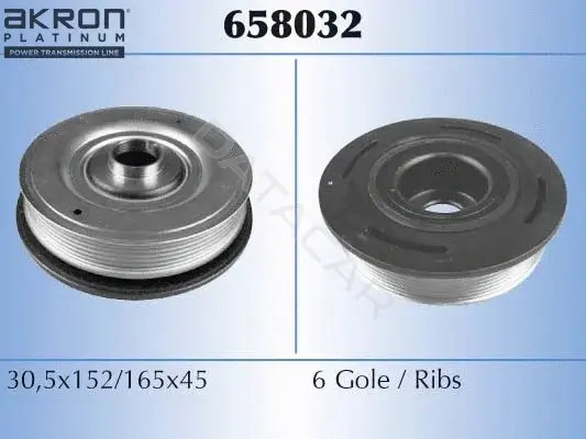 Шкив коленвала MALO 658032