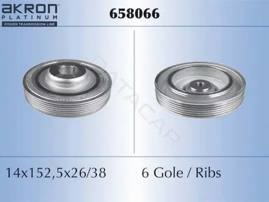 Шкив коленвала MALO 658066