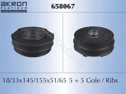Шкив коленвала MALO 658067