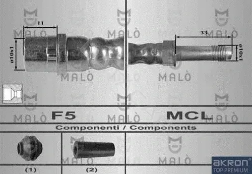Тормозные шланги MALO 80167