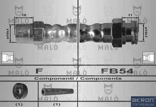 Тормозные шланги MALO 80244