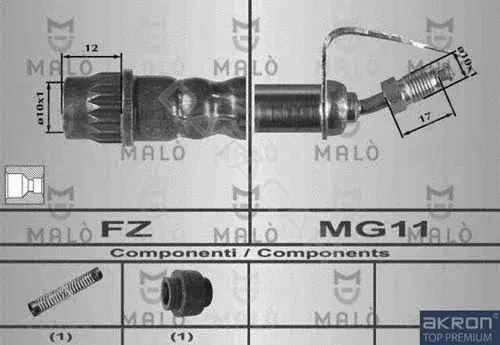 Тормозные шланги MALO 80384