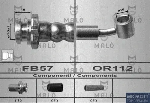 Тормозные шланги MALO 80576