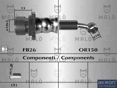 Тормозные шланги MALO 80762