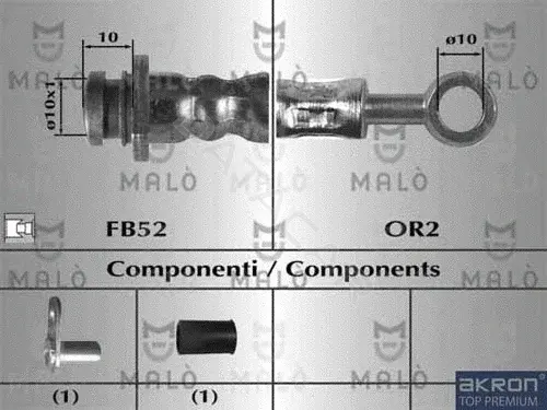 Тормозные шланги MALO 80874