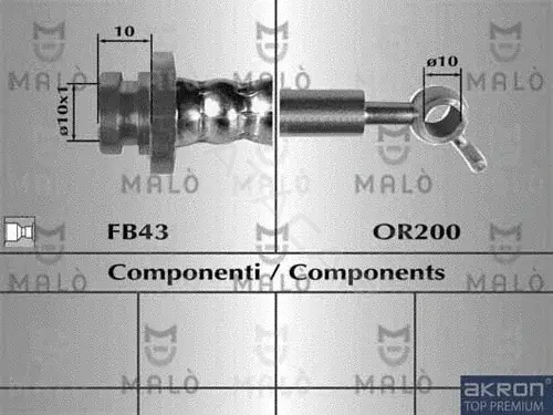 Тормозные шланги MALO 80934