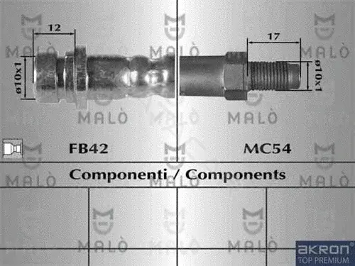 Тормозные шланги MALO 80966