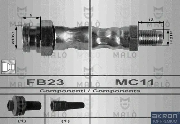 Тормозные шланги MALO 8483