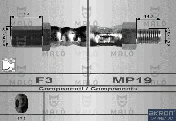 Тормозные шланги MALO 8509