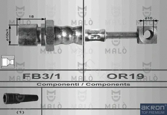 Тормозные шланги MALO 8615