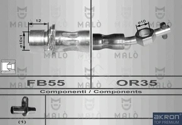Тормозные шланги MALO 8954