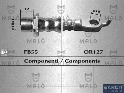 Тормозные шланги MALO 8957