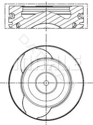 Поршень двигателя KNECHT/MAHLE 021PI00128000