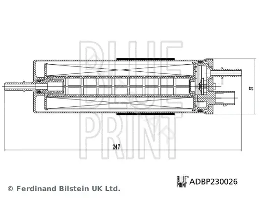 Топливный фильтр BLUE PRINT ADBP230026