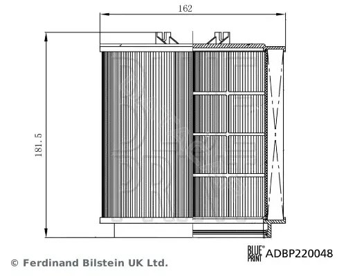 Воздушный фильтр BLUE PRINT ADBP220048