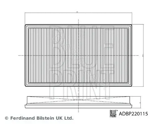 Воздушный фильтр BLUE PRINT ADBP220115