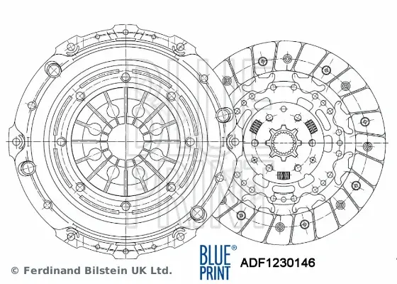 Комплект сцепления BLUE PRINT ADF1230146