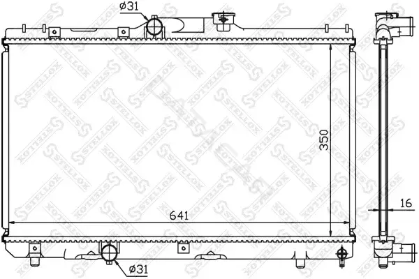 Радиатор охлаждения STELLOX 10-25114-SX
