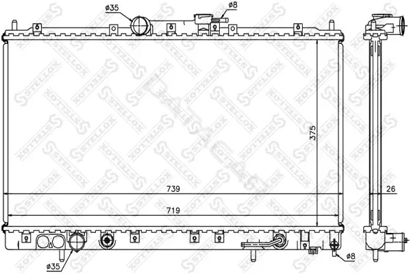 Радиатор охлаждения STELLOX 10-25179-SX