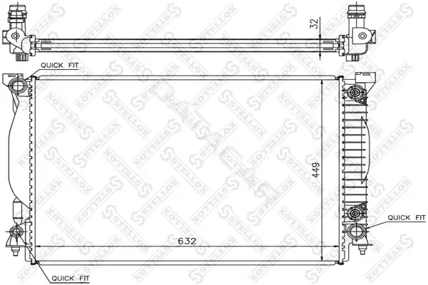 Радиатор охлаждения STELLOX 10-25517-SX