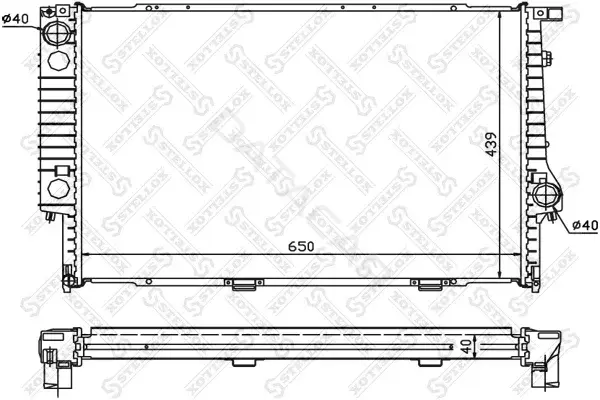 Радиатор охлаждения STELLOX 10-25569-SX