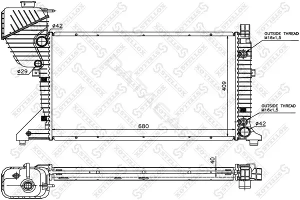 Радиатор охлаждения STELLOX 10-25880-SX