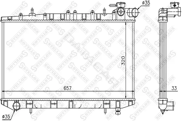 Радиатор охлаждения STELLOX 10-25992-SX