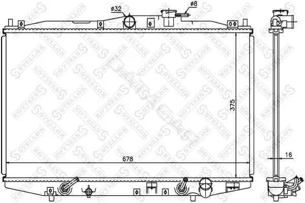 Радиатор охлаждения STELLOX 10-26086-SX