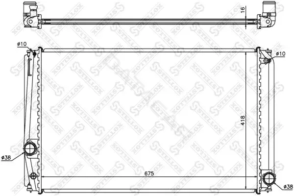 Радиатор охлаждения STELLOX 10-26325-SX